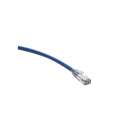Leviton Extreme 6+ Patch Cord, Cat 6, 5 Ft, Blue, Slimline 6D460-5L